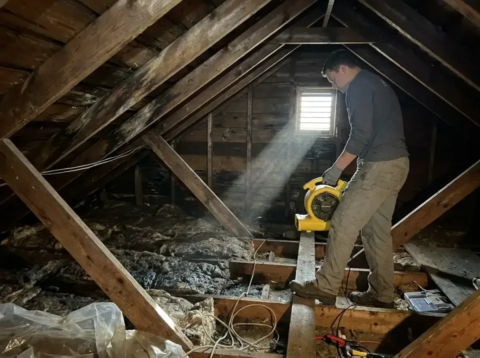 attic-water-damage-drying-proc-007 — frequently asked questions, Emergency Water Extraction & 24/7 Flood Response in Brookin…